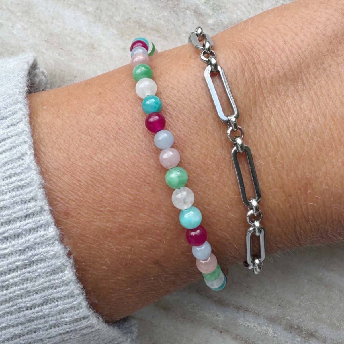 Multicolor kralenarmbandje Costa | Bacio da Lou