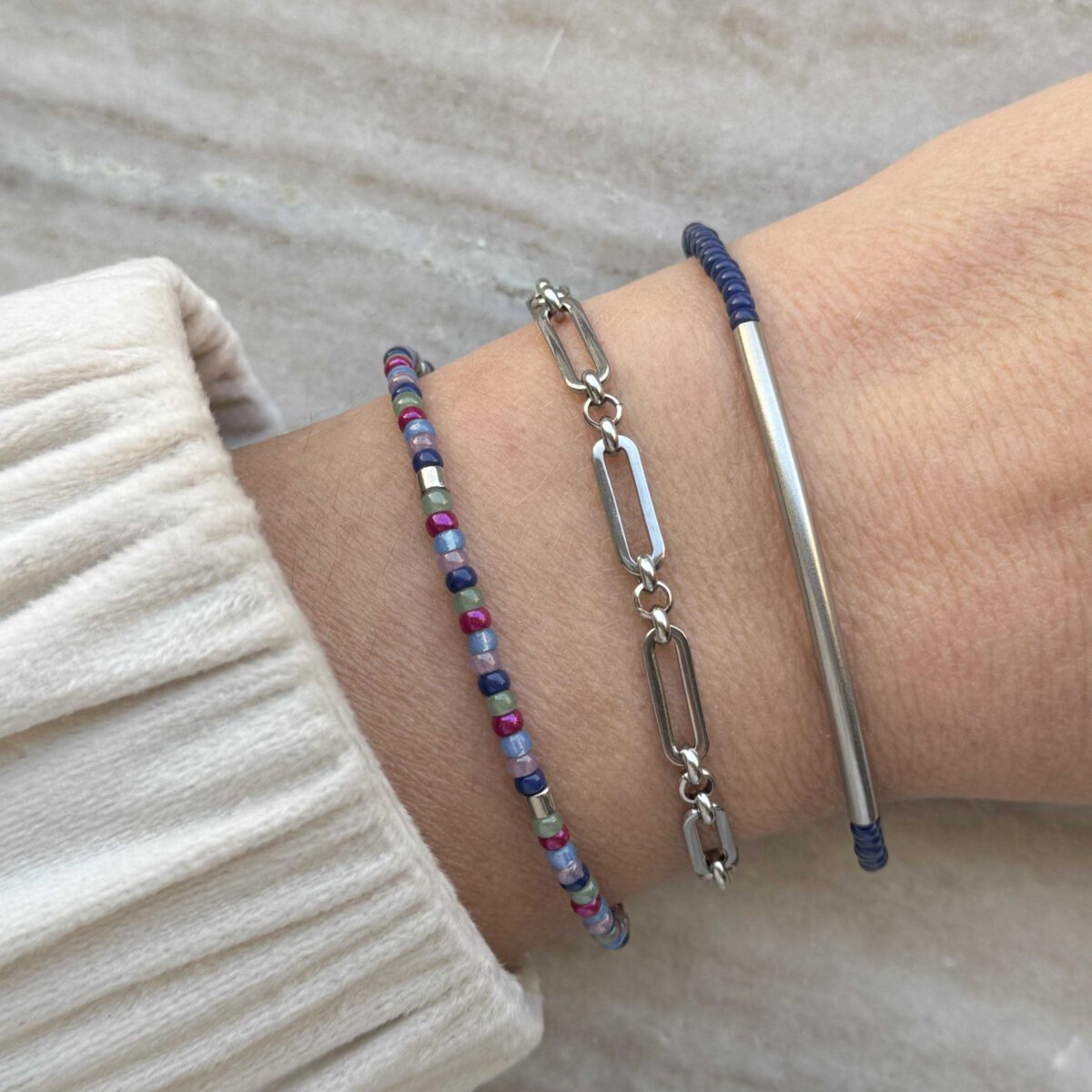 Armband Veda, Ella, Pavia | Armbanden zilver | Stainless steel | Bacio da Lou