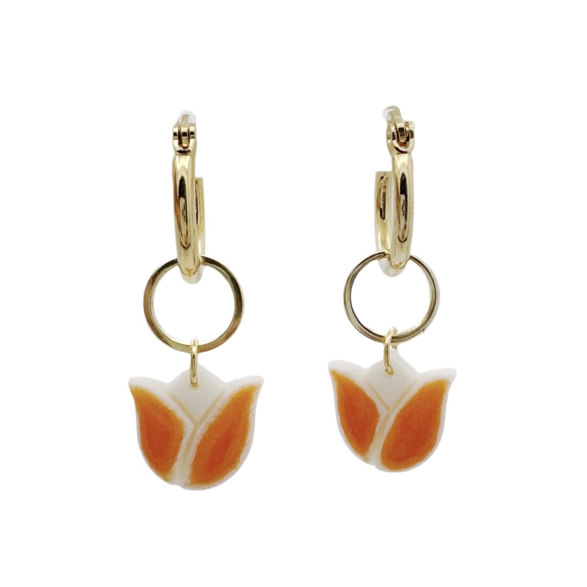 Oranje sieraden | Oorbellen Beatrice | Sieraden koningsdag | Bacio da Lou