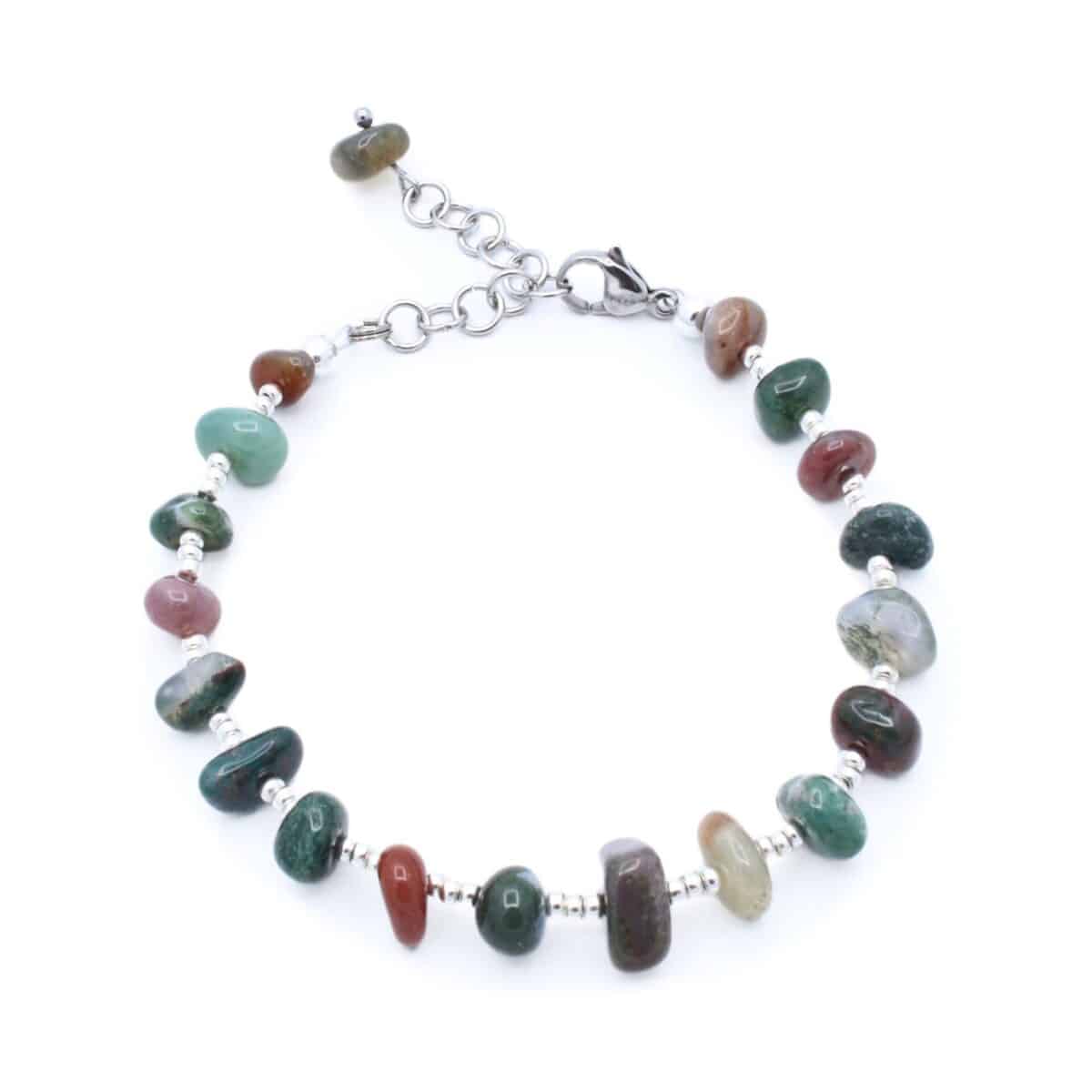 Armbandje met Indisch Agaat | Feroce | Zilver | Bacio da Lou