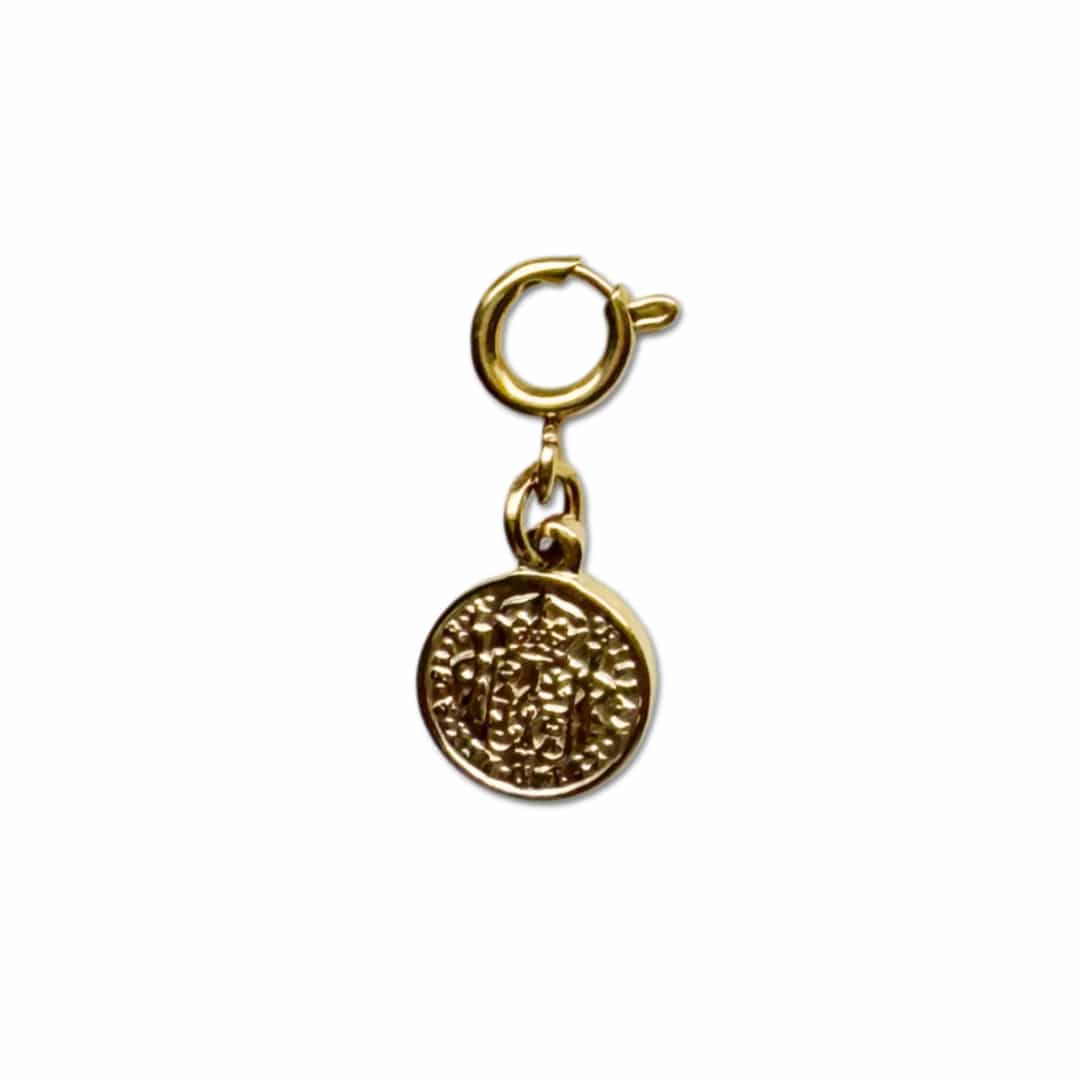 Gouden bedel met muntje - Stella