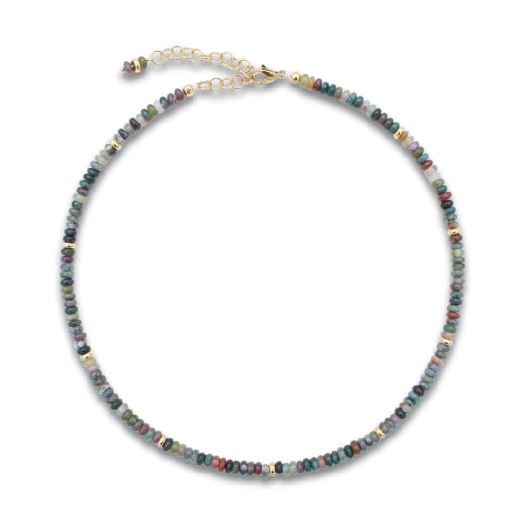Groene ketting met kralen | Bravura
