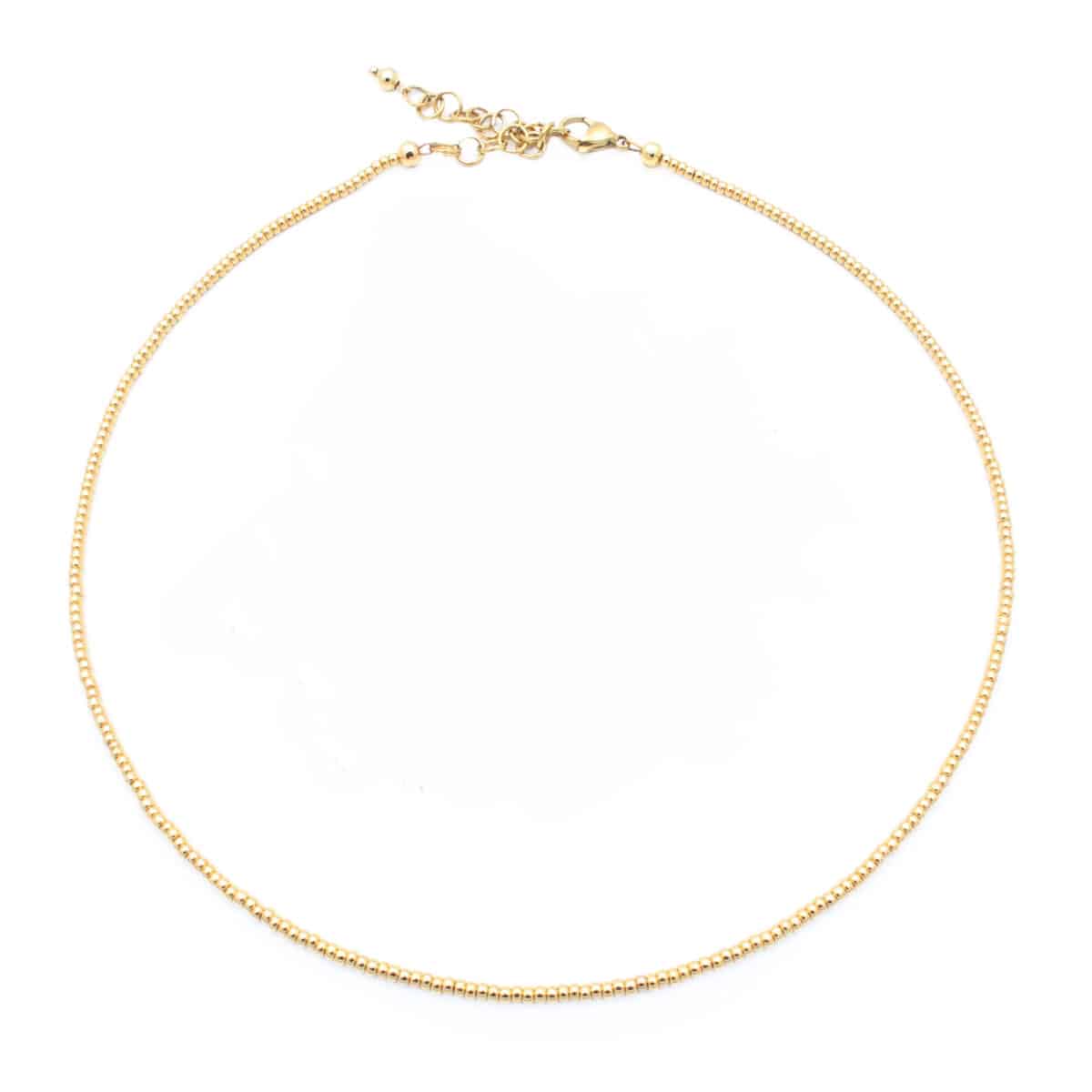 Kettinkje met gouden kralen | Bacio da Lou