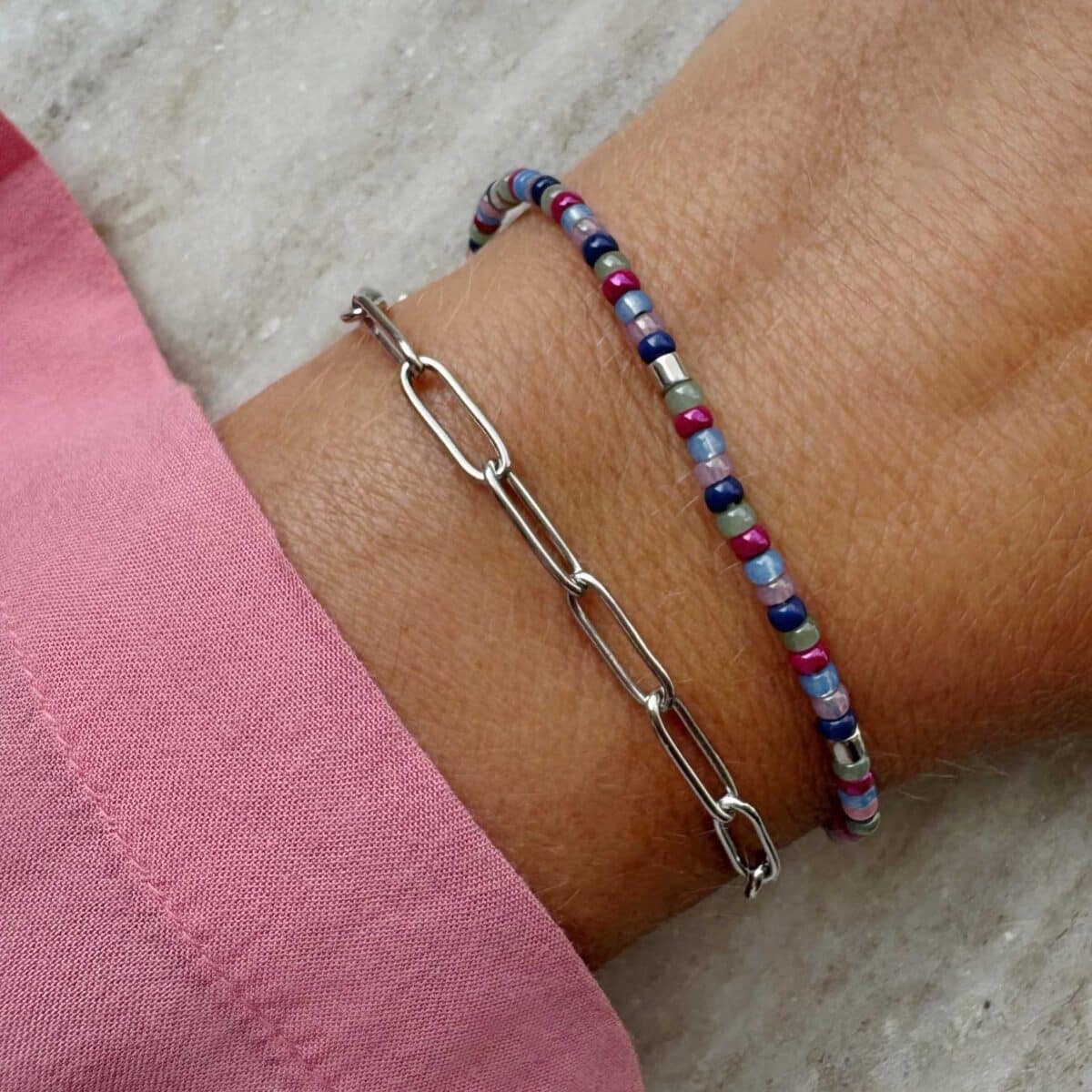 Zilveren armband met schakels | Basilare | Bacio da Lou