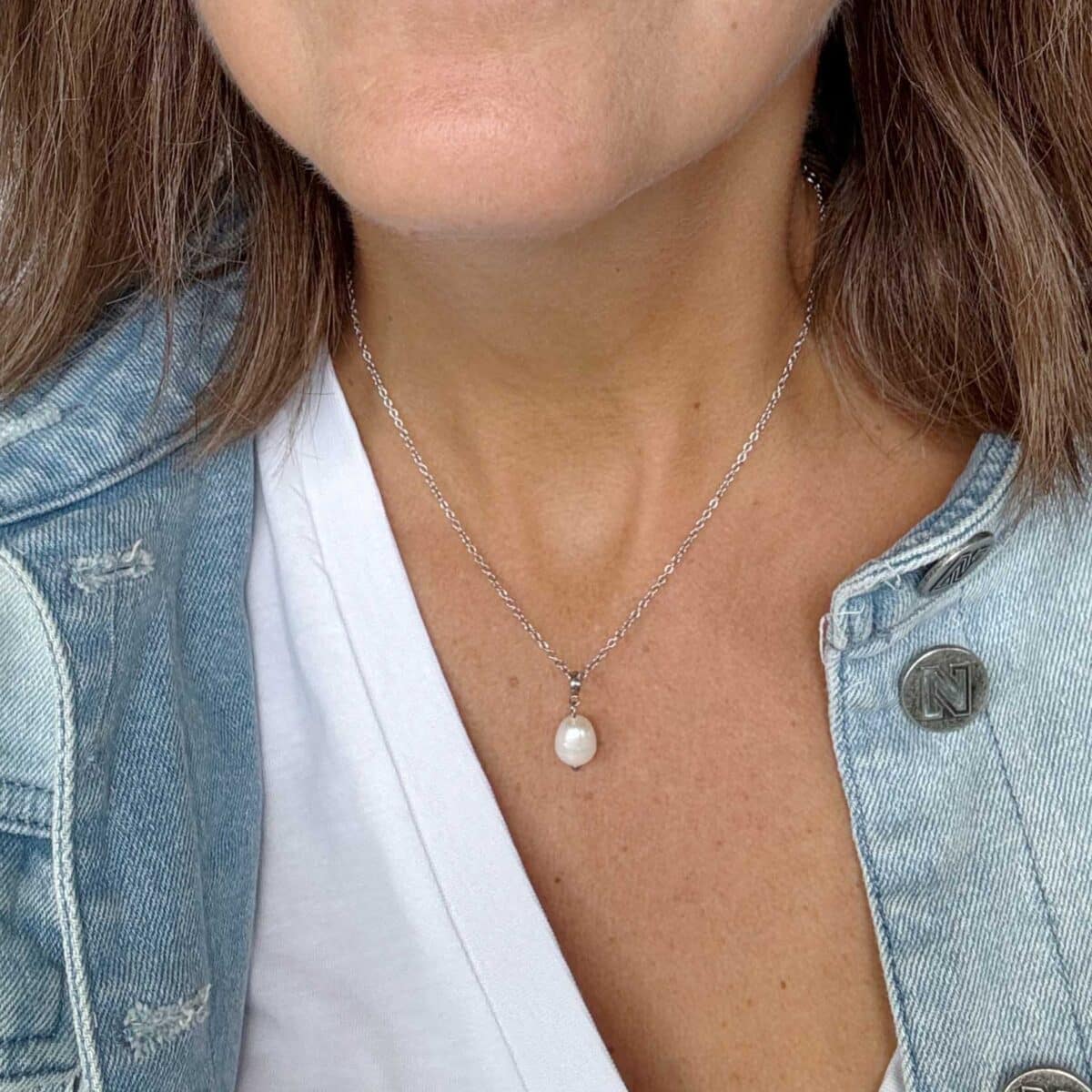Ketting met zilveren schakels | Dia | Bacio da Lou