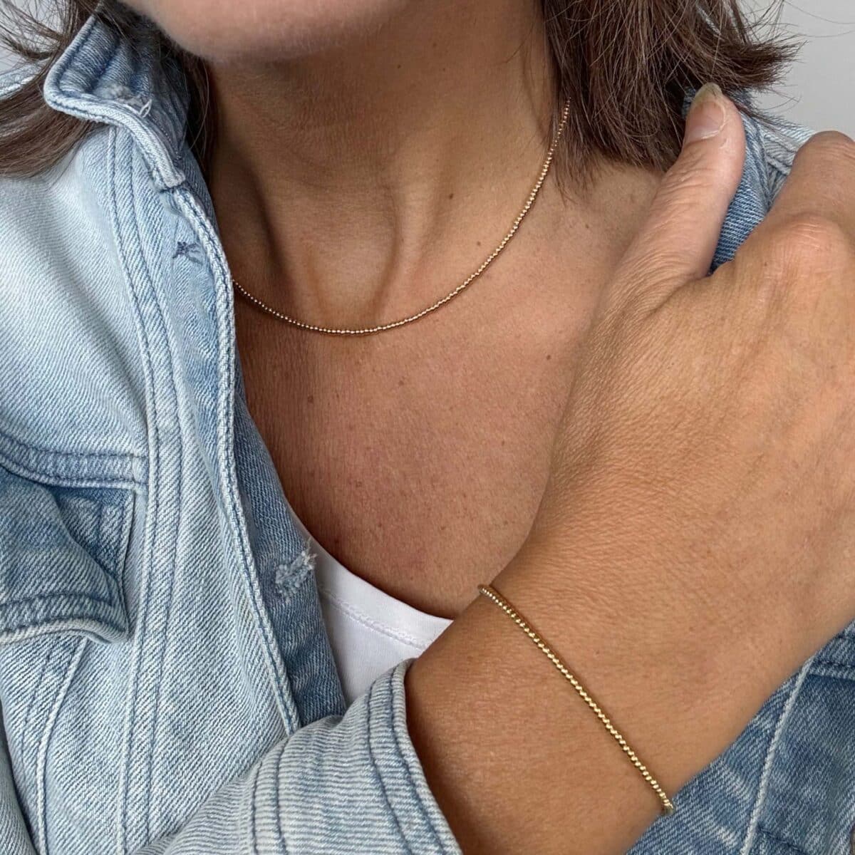 Sieradensetje met gouden kralen | Bacio da Lou