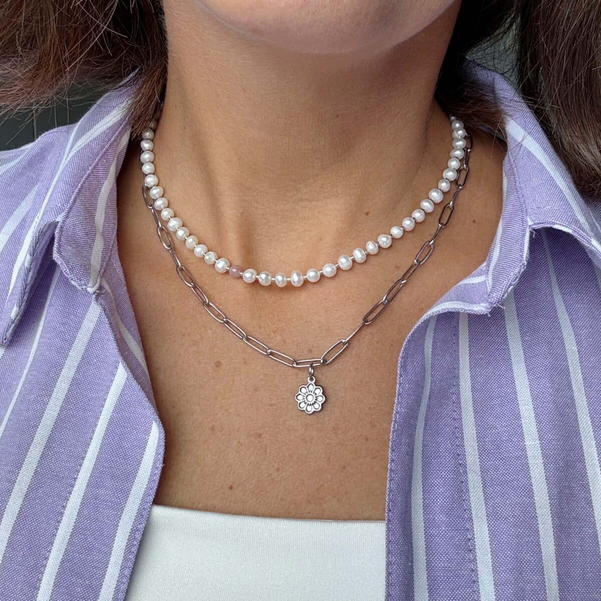 Stainless steel bedelketting | Rozelle | Shop bij Bacio da Lou