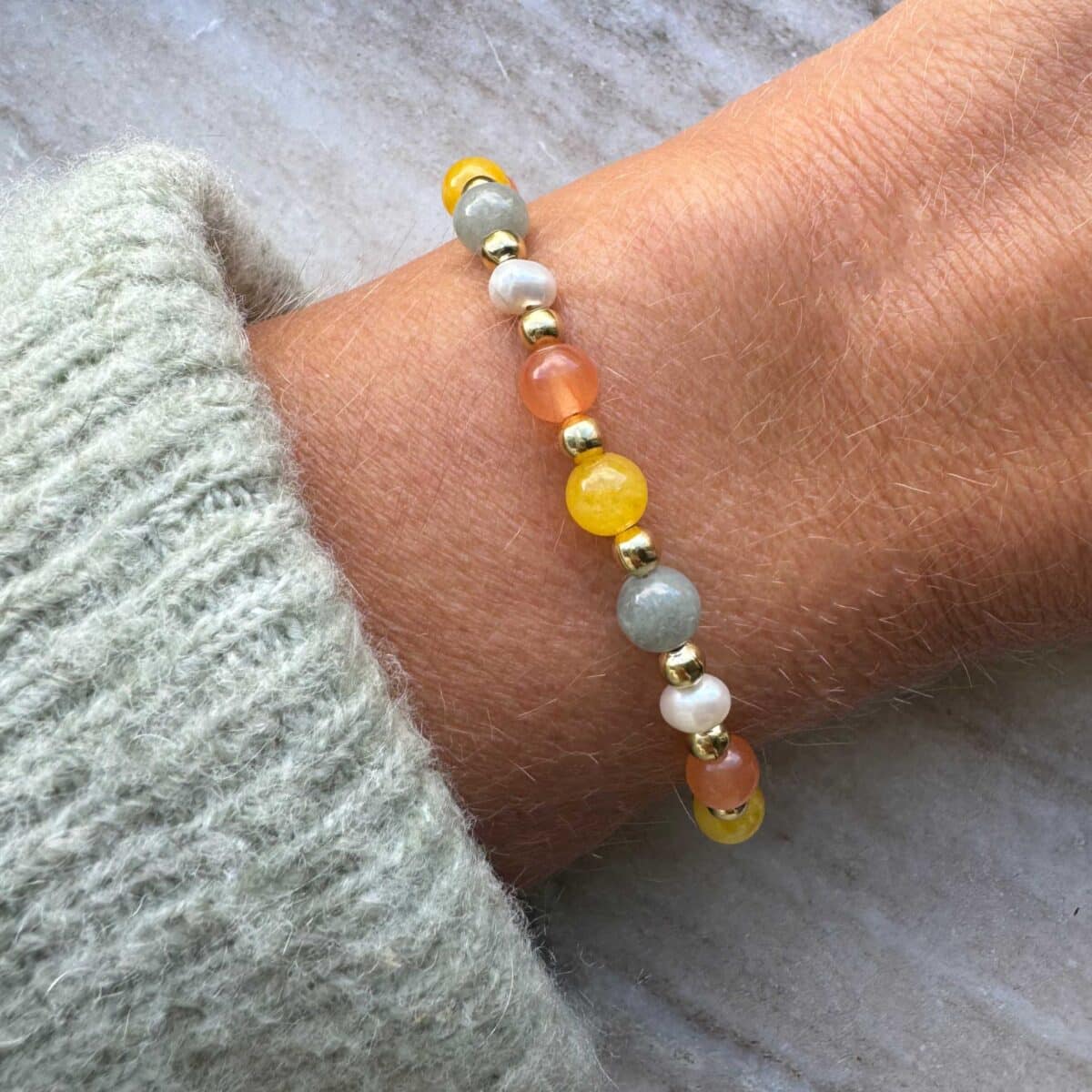 Armband met parels en kralen - Fia | Bestel op baciodalou.nl