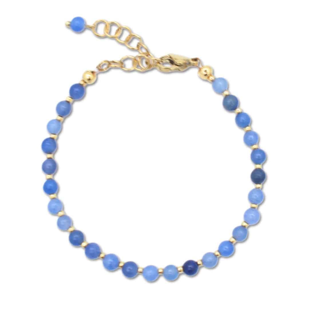 Armband Chica | Armbanden met kralen | Aventurijn | Goud | Stainless steel | Bacio da Lou