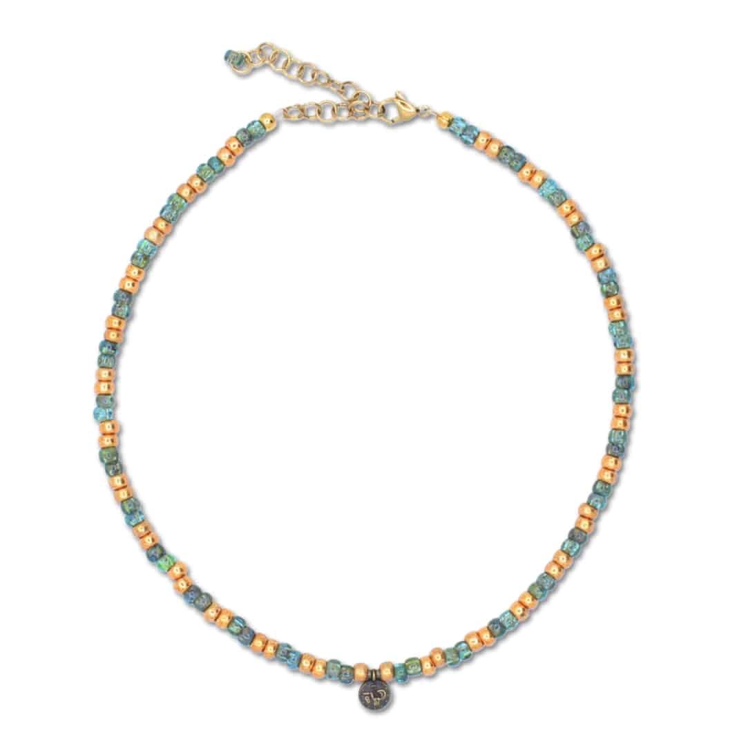 Ketting Verona | Goud | Groen | Bacio da Lou