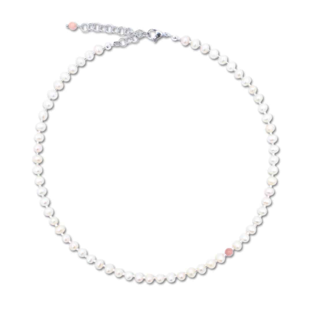 Ketting met zoetwaterparels - Zilver - Viva