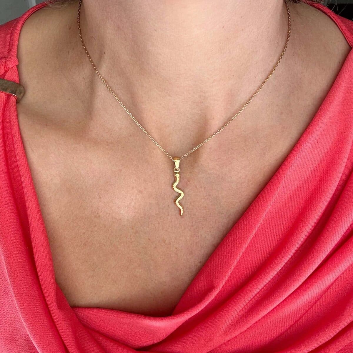 Bedel met slang | Goud