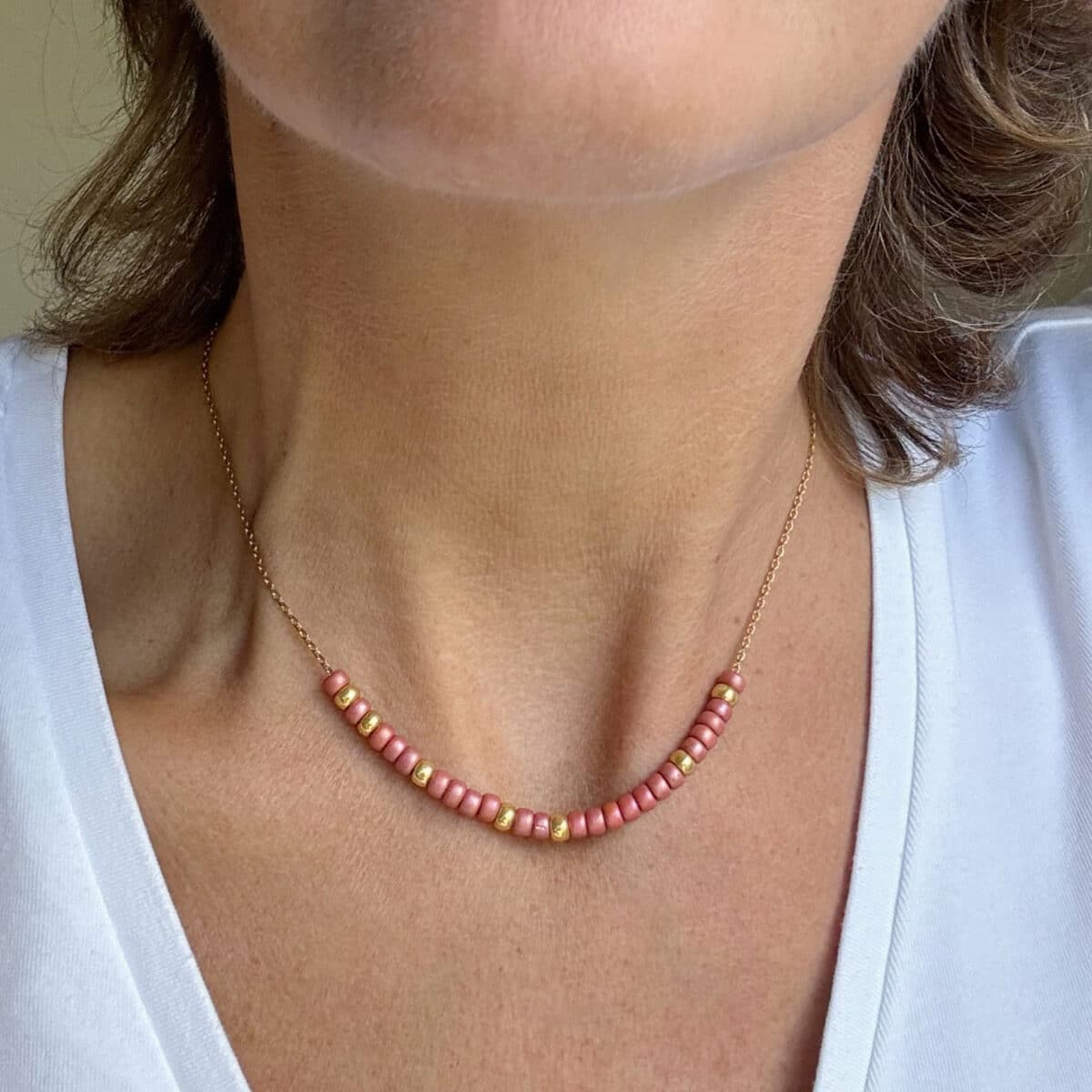 Morse ketting roze - Codice | Shop bij Bacio da Lou