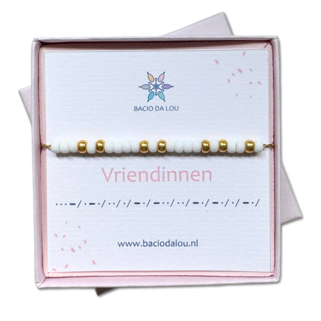 Morse armband 'Vriendinnen' - Shop bij Bacio da Lou